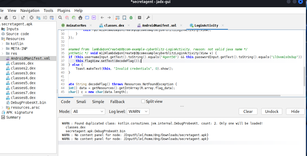Picture of S3CR3T4GENT.apk